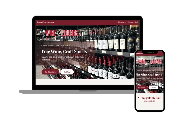 local retail website preview